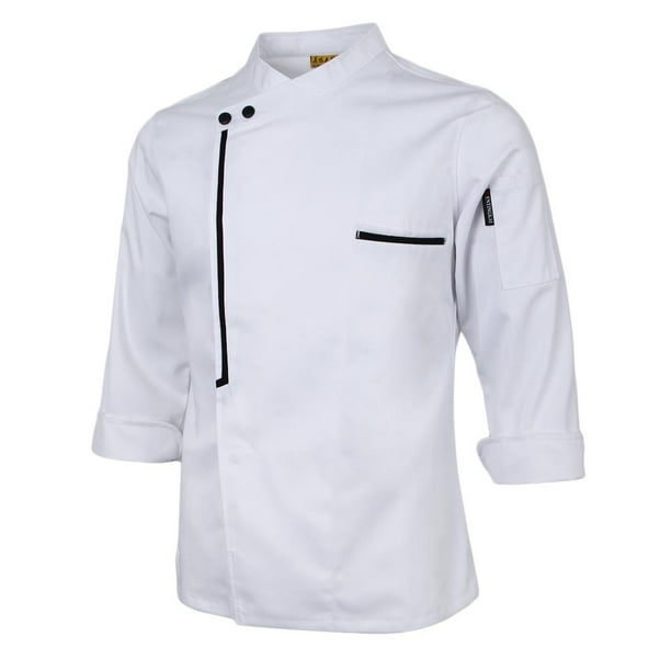 Chef Chaqueta Restaurante Cocina Catering Cocinero Uniforme Retro Manga larga METRO Colcomx Chaqueta de chef de manga larga