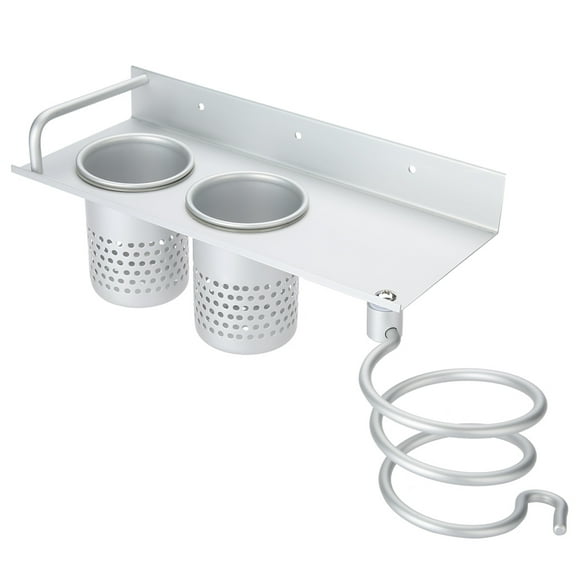 Soporte para secador de pelo NikouMX montado en estante de pared Aluminio