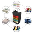 thumbnail image 3 of DouZhe 50L Rectangular Laundry Basket, Eat Sleep Gamer Repeat Gaming Prints Waterproof Foldable Laundry Hamper with Aluminum Handles, 3 of 6