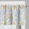 thumbnail image 3 of Ambesonne Garden Art Valance Pack of 2, Doodle Nature Scroll, 54"X12", Multicolor, 3 of 5