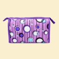 thumbnail image 2 of Bolsa de almacenamiento impermeable para maquillaje de viaje al aire libre de gran capacidad con estampado floral (#E), 2 of 2