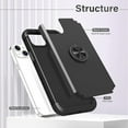 thumbnail image 2 of compatible iPhone 14 Rotating Ring Holder Magnetic Phone Case Cheap and fine, 2 of 5