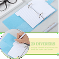 thumbnail image 6 of 3 Pack Index Card Binder with Dividers, 60 Sheet Each, 3x5 Holder Organizer Notebook, 6 of 8