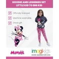 thumbnail image 3 of Disney Minnie Mouse Little Girls Pullover Fleece Hoodie and Leggings Outfit Set Little Kid to Big Kid, 3 of 5