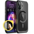 thumbnail image 3 of SUPCASE Quick Access Button Design for iPhone 16 6.1" (2024) MagSafe Case, [Military-Grade Protection] Slim Clear Shockproof Protective Strong Magnetic Phone Case Cover for iPhone 16, 6.1", Black, 3 of 10