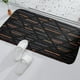 thumbnail image 5 of Alfombra de baño de lujo, alfombril de baño , suave y cómoda, muy absorbente, antideslizante para bañera, , alfombra, a en naranja negro Sunnimix alfombra de baño, 5 of 7