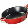 thumbnail image 4 of Cuisinart Chef's Classic Enameled Cast Iron 12 Inch Chicken Fryer, Red, 4 of 4