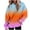 Orange, variant on Scyoekwg Fall Sweatshirts for Women Long Sleeve Hoodies Loose Casual Hooded Drawstring Pocket Gradient Color Graphic Sweatshirt Hoodies Pullover Tops Trendy Pullover(Blue,XL)
