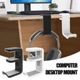 thumbnail image 2 of Big sale! Computer Desktop Mount Head Mounted Headphone Clip Stand Computer X7S3 M8P1, 2 of 8