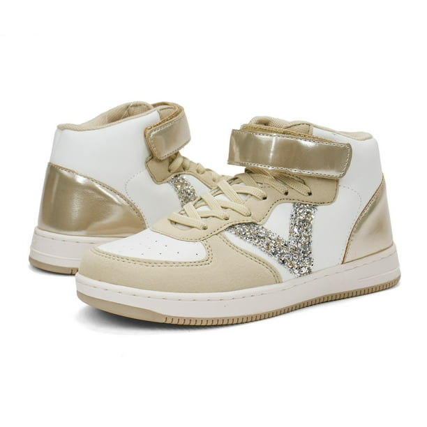 Victoria Girls Tiempo High Top Sneaker Platino 1 M US Walmart Business Supplies