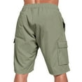 thumbnail image 6 of Fnnxeal Mens Summer Cargo Shorts, Big and Tall Shorts Relaxed Fit Outdoor with Pockets Casual Shorts for Men Army Green Carpenter Shorts 3XL, 6 of 9