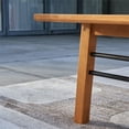 thumbnail image 6 of Vifah Gloucester Contemporary Patio Wood Sofa Table in Golden Oak, 6 of 7