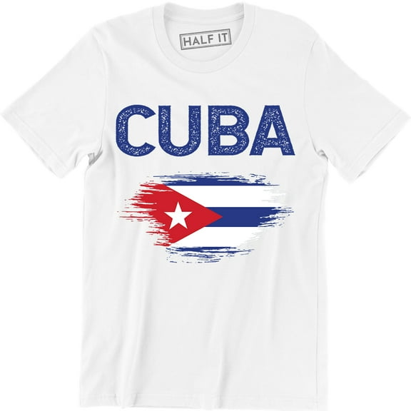 Cuba Fashion Country Souvenir Pride logo Cuban Heritage National Flag T-Shirt