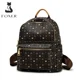 thumbnail image 2 of Mochila FOXER para mujer, con estampado de PVC exclusivo, mochila de viaje para mujer, mochila retro para ordenador portátil de negocios con monograma, 2 of 5