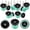 4 Van-10P, variant on 10 Pcs Variable Arc Nozzle, 4 Van Sprinkler Heads Replacement Compatible with Pop Up Sprinkler Adjustable 0° - 360° Pattern Spray Head Nozzle for Garden Lawn Yard Irrigation