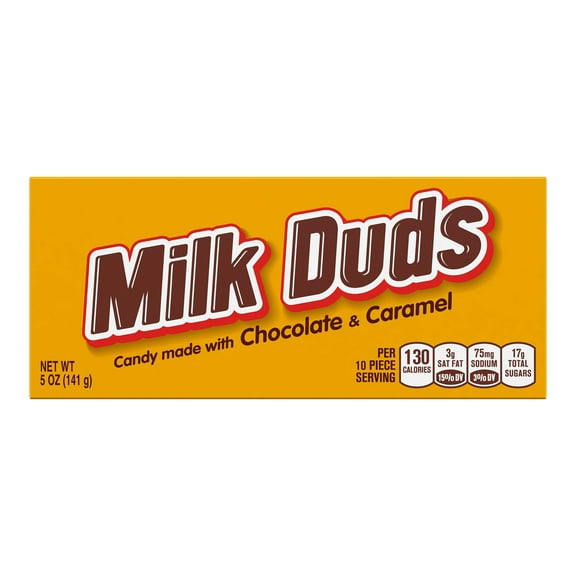 Pack of 4 Milk Duds Chocolate & Caramel Candy Theater Box - 5 oz - Package may vary