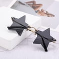 thumbnail image 5 of Rimless Star Shape Sunglasses Trendy Sun Glasses for Women Men Party Glasses Pentagram Eyewears, 5 of 7