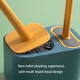 thumbnail image 5 of Wall Mounted Toilet Brush Set, 2 in 1 Bathroom Toilet Cleaner with Holder, Soft and Hard Bristle Toilet Bowl Brush for Deep Cleaning, Space Saving Toilet Scrubber for Home and Hotel, 5 of 6