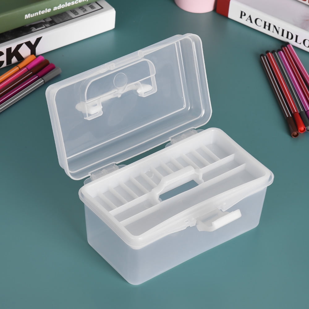 Drawing Tools Clear Plastic Art Storage Box Watercolor Oil