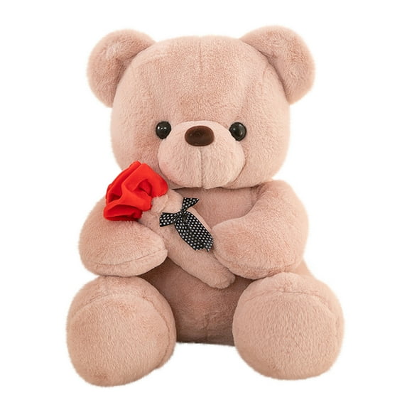 Aqestyerly Valentine's Day Gift For Girlfriend Rose Doll Plush Toy Children's Birthday Gift Pet