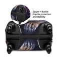thumbnail image 4 of Lsque Purple Moon Cat Printed Luggage Cover, Travel Luggage Protector,Scratch and Dirt Resistant, Fits 18-32 Inch Luggage - Medium, 4 of 9