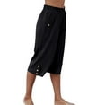 thumbnail image 4 of Rejlun Women Palazzo Pant With Pocket Loungewear Mid Waist Pants Lounge Capri Baggy Holiday Trousers Black 2XL, 4 of 5