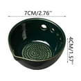 thumbnail image 2 of Herb Stripper and Garlic Grinding Bowl with Pour Spout, 5-Hole Leaf Remover, Ceramic Mincer for Herbs, Garlic Paste, Juicing and Easy Pouring, 2 of 5