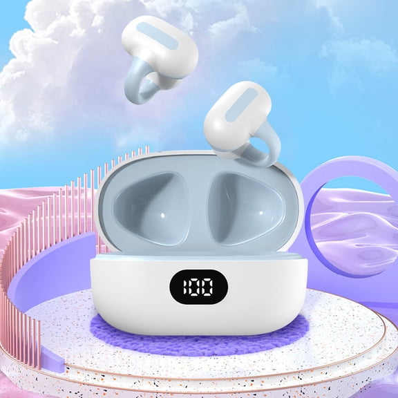 Bluetooth Wireless Headset – Bluetooth Earphones With Charging Compartment And Ear Clip Sports Running Version Earphones