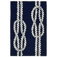 thumbnail image 1 of Trans Ocean CAP12163633 Capri Hand Tufted Everywear Rugs, 1636-33 Ropes Navy - 20 x 30 in., 1 of 2