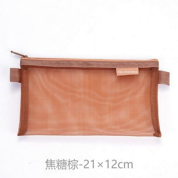 Bolsa de lona con cremallera para manualidades - Bolsa de maquillaje ligera de 21,5 x 13 cm - Organizador de viaje multiusos para cosméticos, bolígrafos y accesorios,Vsgery