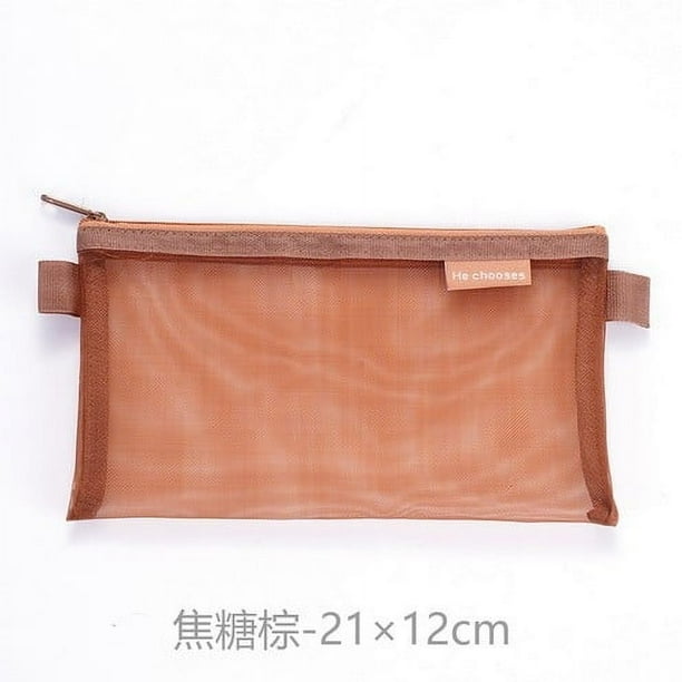 Oficina y papelería, accesorios de escritorio, bolsa de lona con cremallera para manualidades, bolsas de maquillaje de lona con neceser de lona, bolsas de viaje multiusos, estuche para lápices y bolíg