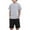Grey, variant on Boys Clothes Summer New Crewneck Casual Solid Color Skin Friendly Short Sleeve T Shirt Tops Shorts 2 Piece Set, Sizes 1-9 Years