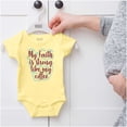 thumbnail image 5 of My Faith is Strong Like My Coffee Bodysuit Jumper Girls Infant Baby Brisco Brands 18M, 5 of 6