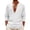 White, variant on Men's V Neck Henley T-shirt Casual Loose Long Sleeve Shirts Basic Summer Beach T-shirts Fashion Streetwear