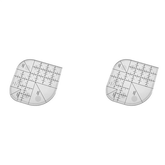 2X Curved Corner Cutter Quilt Ruler, Sewing Patchwork Ruler Template Tool,DIY Supplies