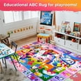 thumbnail image 5 of Quokka Small Classroom Girl Rug for Kids - 60x41 ABC Rugs for Playroom - Bedroom Alphabet Learning Area Rug - Girls Toddler Rugs, 5 of 8