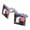 Silver, variant on Eagle Patriotic 4th of July Celebration American Flag Fireworks Square Cufflink Set - Silver or Gold