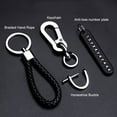 thumbnail image 3 of Car Keychain Pendant Number Plate Automobile Keyring Leather Anti-fingerprint Polishing Pressing Vehicle Key Holder Gift Type 3, 3 of 6