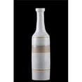 thumbnail image 1 of Urban Trends Collection 46337 Vase Rond en Céramique avec Long Col & Corps Peint Beige, Finition Enduite, Blanc - Moyen, 1 of 1