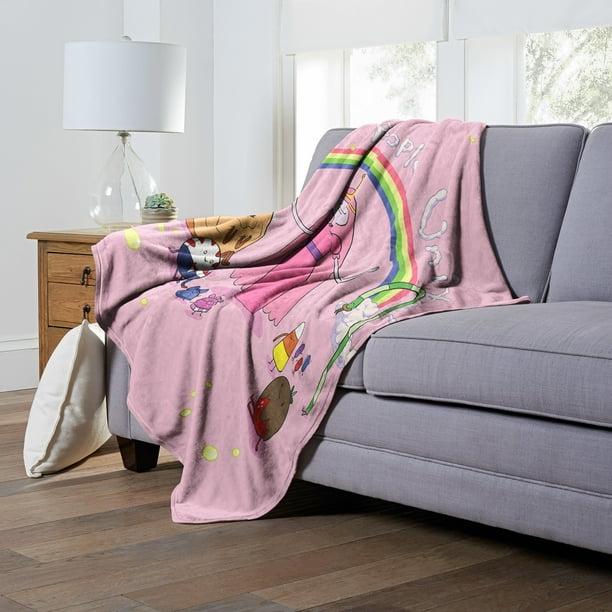Adventure Time Candy People Unite Kids Silk Touch Throw Blanket