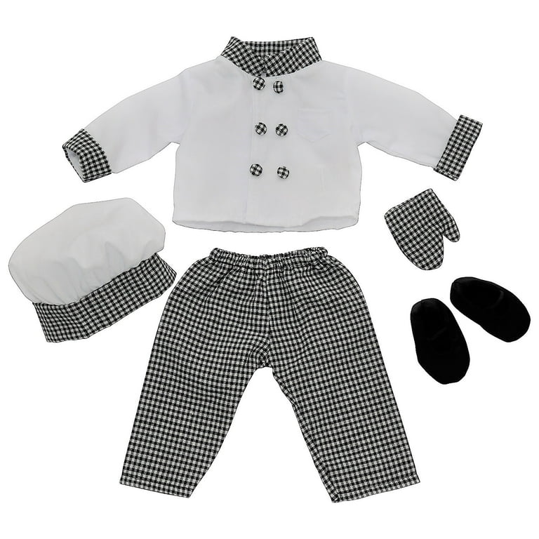 The Queen's Treasures 18 Inch Doll Clothes & Accessories, 6 Pc Pastry Chef Clothing  Outfit - Jacket, Hat, Pants, Shoes and Oven Mitt, Compatible with American  Girl Dolls. Doll NOT Included 