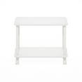 thumbnail image 2 of Furinno Turn-N-Tube Modern Rectangle End Table, Side Table with Casters, White/White, 2 of 5