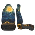 thumbnail image 3 of Yiaed Oil Starry Sky Sunflower Print Car Seat Covers,Universal Auto Seats Protector Fits for Car,SUV Sedan,Truck,Automotive Seat Covers & Accessories(Two packs), 3 of 7