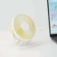thumbnail image 3 of Ventilador de Escritorio USB Compacto Sunnimix Abanico portátil Blanco, 3 of 8