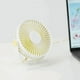thumbnail image 3 of Mini ventilador de escritorio USB, ventilador personal de mesa, enfriador de aire, potente ventilador de viento Blanco, 3 of 9