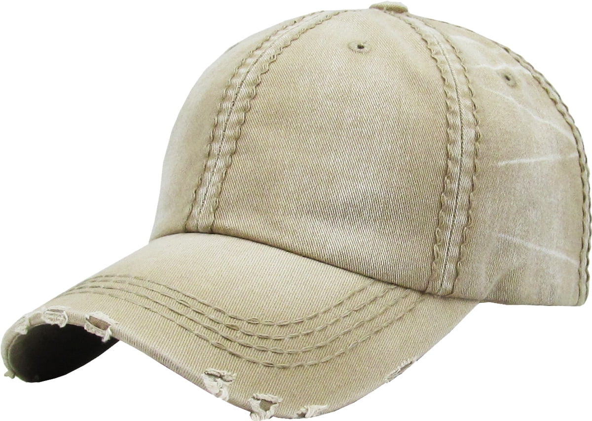 Premium Vintage Distressed Washed Cotton Dad Hat Adjustable Baseball