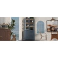 thumbnail image 5 of 76.75" Tall Display Cabinet with Double Glass Doors and LED Lights Steel Curio Cabinet for Collectibles Figures Trophies 3-Sided Glass Display Case for Home Office Study Stores Playroom - Dark Blue, 5 of 12