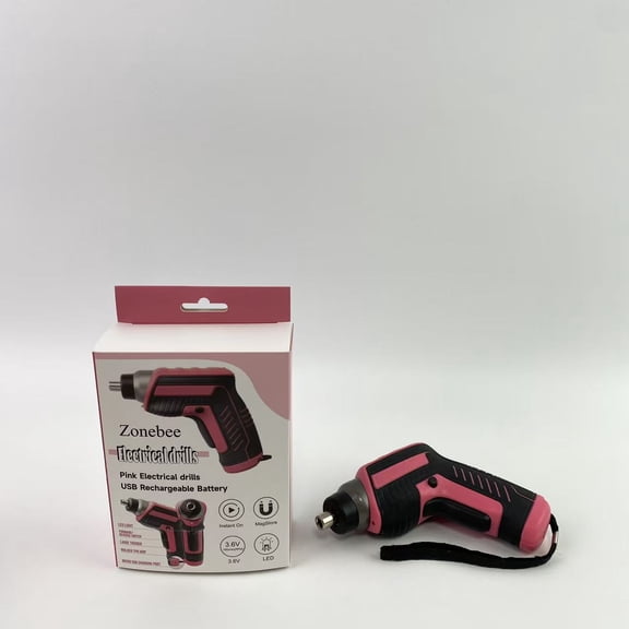 Zonebee Electrical drills,Pink 3.6V USB Electrical drills