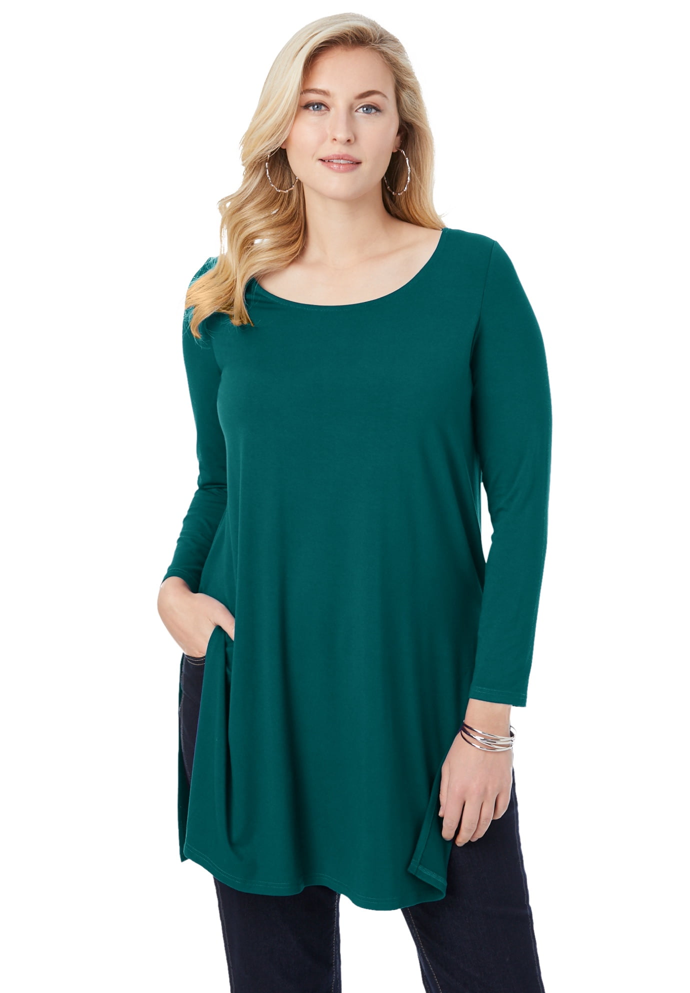long shirt with slit