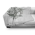 thumbnail image 3 of Guitar Soft Flannel Fleece Throw Blanket, Stars Rock Sign Monochrome Musical Instrument Design Rockstar Life Singing, Cozy Plush for Indoor and Outdoor Use, 60" x 80", Pale Grey White, by Ambesonne, 3 of 6